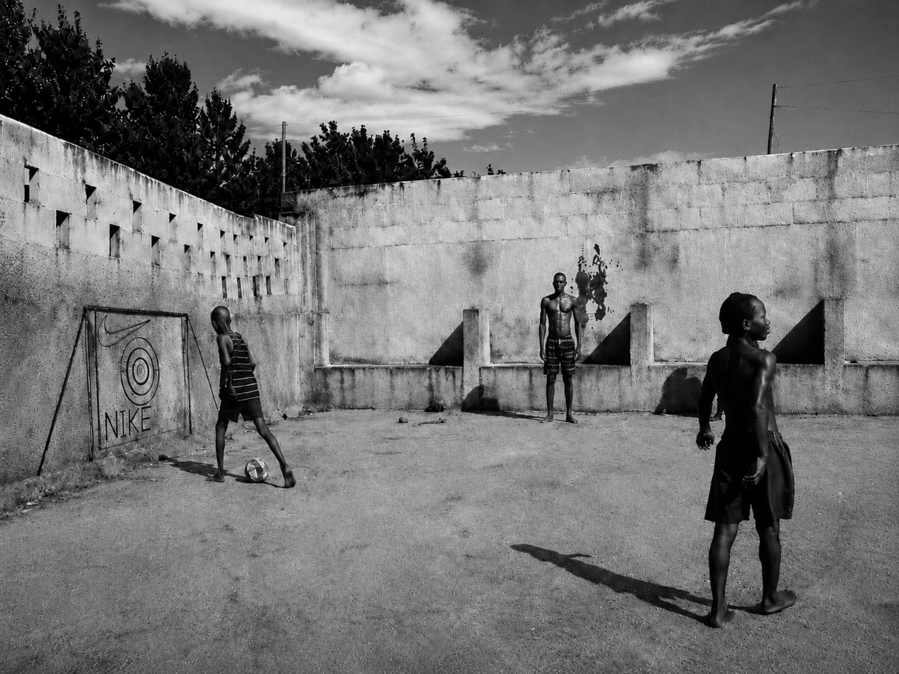 Fußball-Jungen Haiti